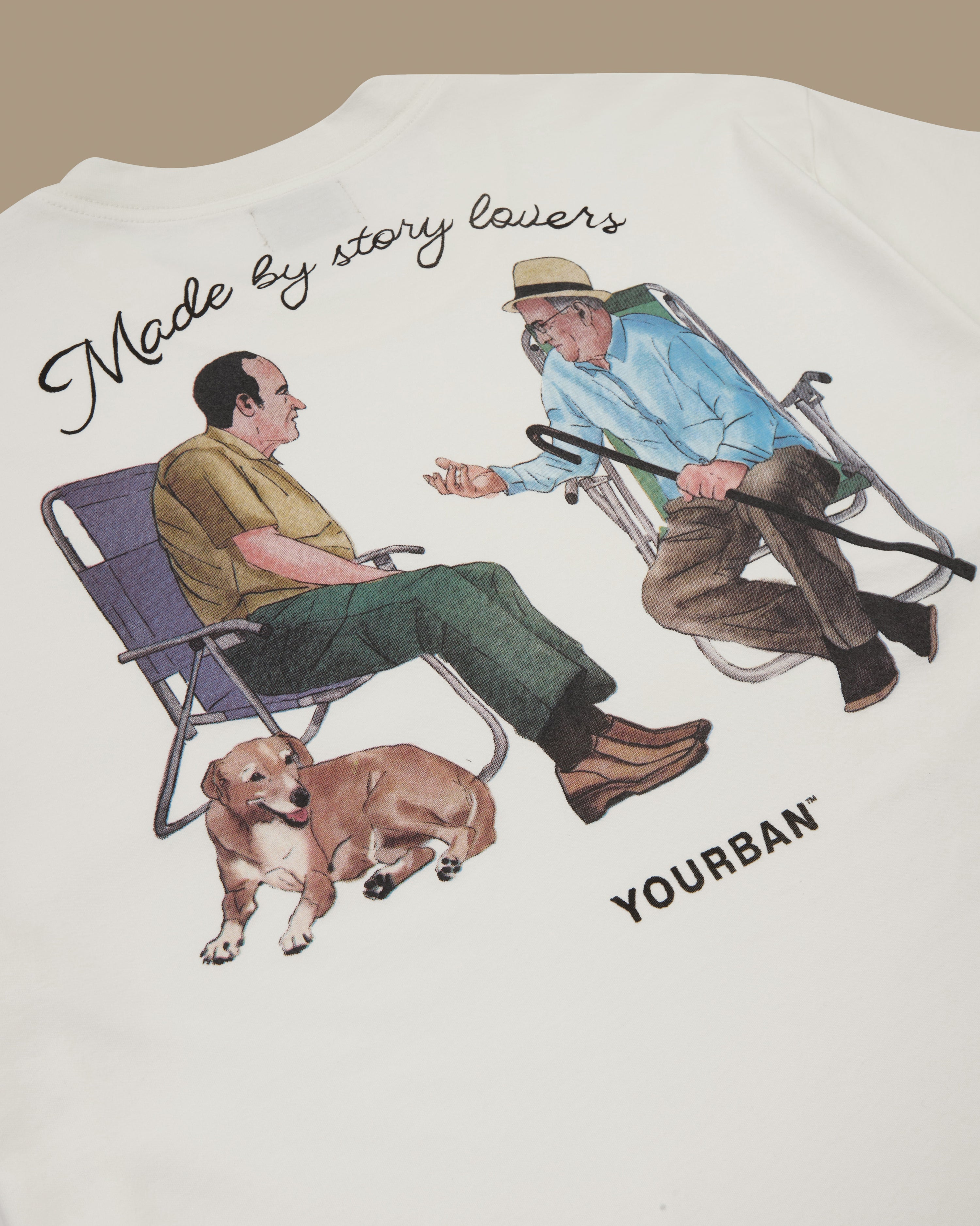 T-Shirt Story Lovers Off-White