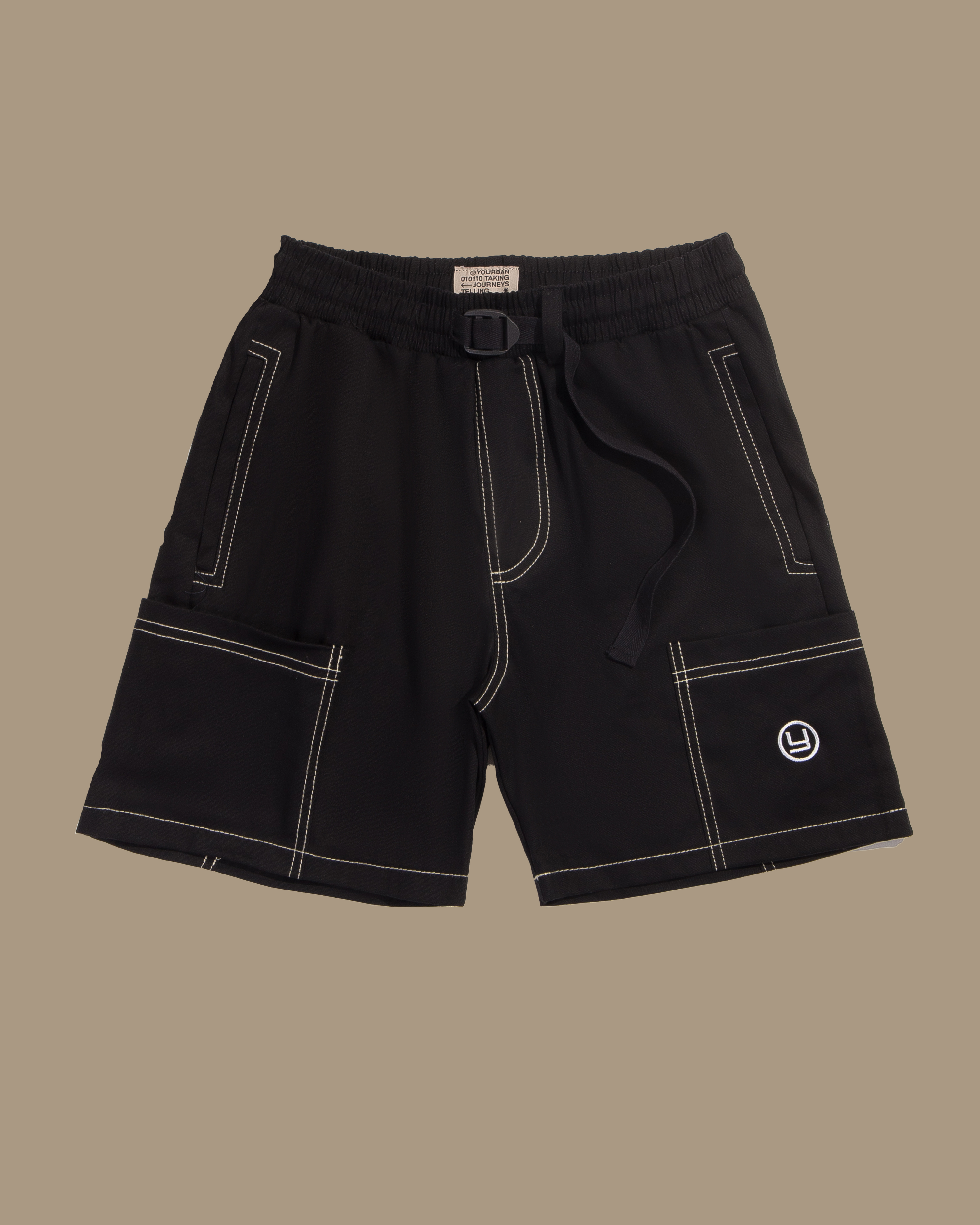 Black Folder Shorts