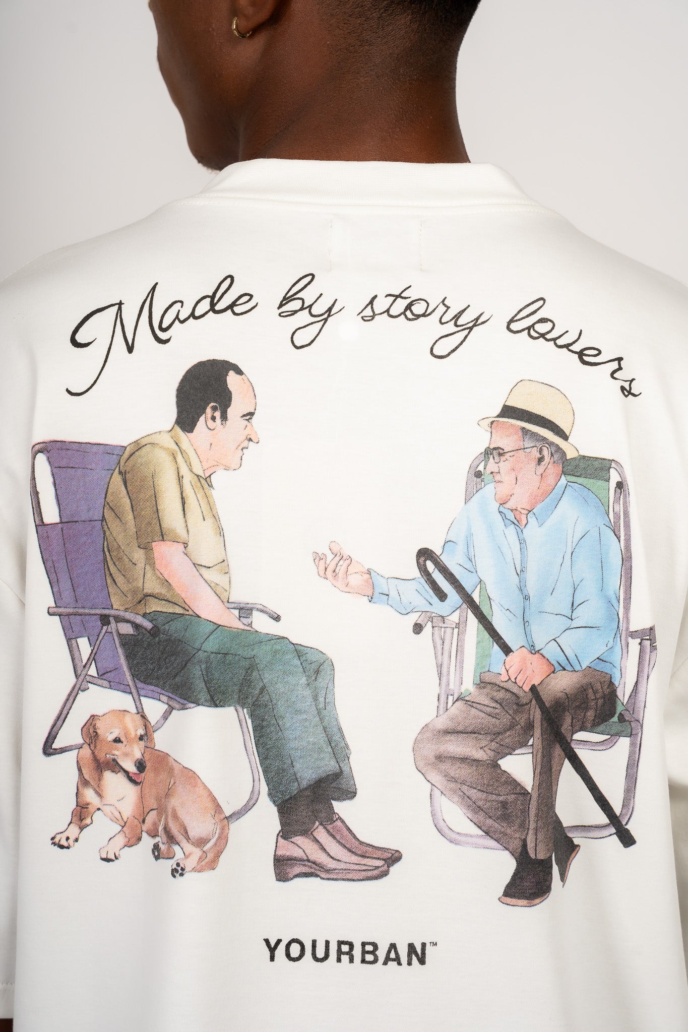 T-Shirt Story Lovers Off-White