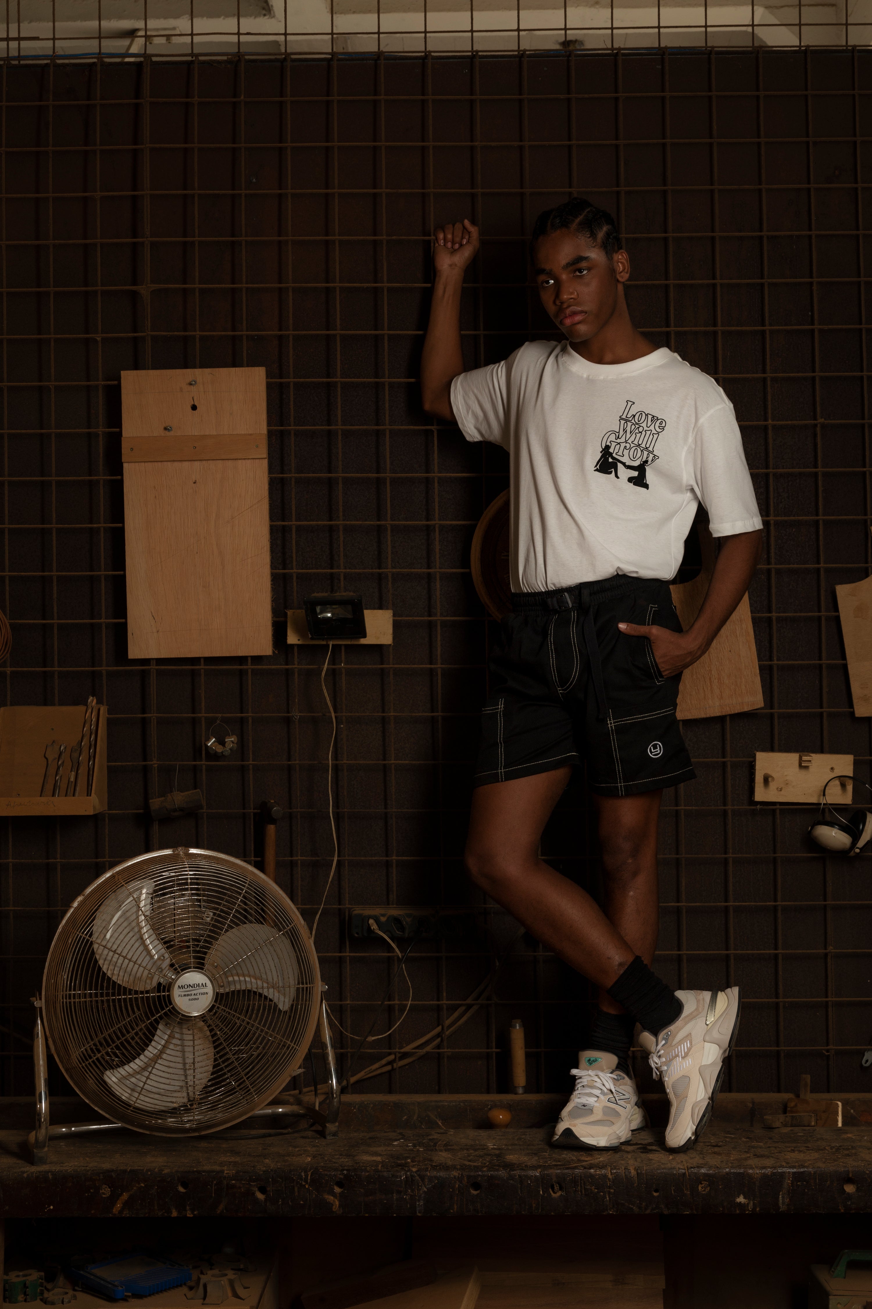 Black Folder Shorts